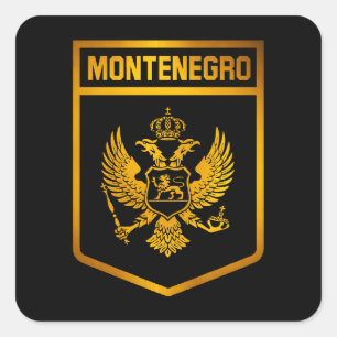 Sticker Carré Emblème du Monténégro