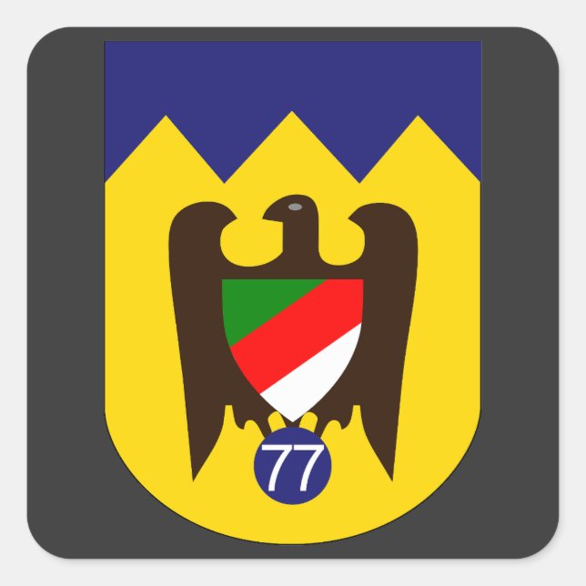 Sticker Carré Emblème Sturzkampfgeschwader 77 (StG 77) (Devant)