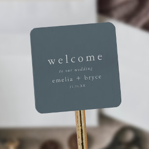 Sticker Carré EMELIA Sac de bienvenue pour Mariage de marine min