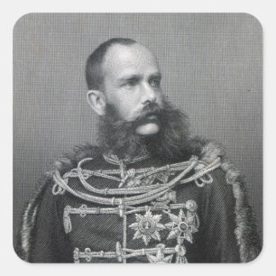 Sticker Carré Empereur Franz Joseph I de l'Autriche