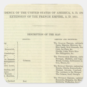 Sticker Carré Empire de l'ANNONCE 1811 de Napoleon Bonaparte 2
