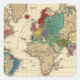 Sticker Carré Empire de Napoléon Bonaparte 1811 ap.