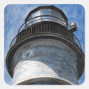 Sticker Carré En haut du phare de Portland Head