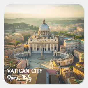 Sticker Carré Endroits paisibles à Vatican, Italie que vous aime