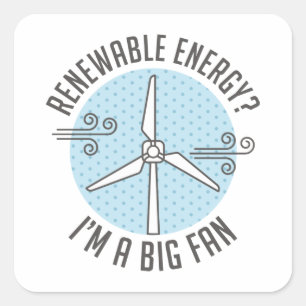 Sticker Carré Énergie renouvelable