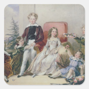 Sticker Carré Enfants d'Elhanan Bicknell