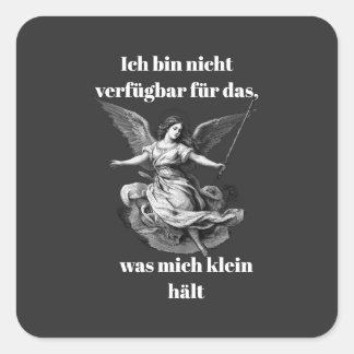 Sticker Carré Engel der Unverfügbarkeit 