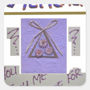 Sticker Carré Enseignant vous m'enseignez à espérer pour le meil