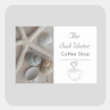 Enseigne de salon de café côtier
