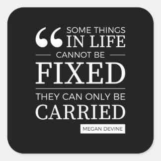 Sticker Carré ensemble d'autocollants avec citation "impossible 