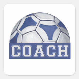 Sticker Carré Entraîneur Futbal