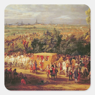Sticker Carré Entrée de Louis XIV et Marie-Thérèse de