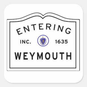 Sticker Carré Entrée Weymouth MA