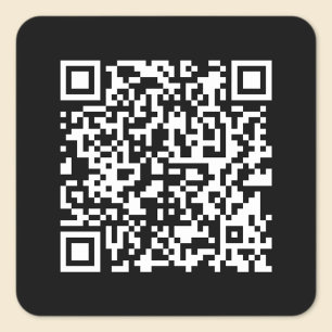 Sticker Carré Entrer l'URL et créer un code QR numérisable   Bla