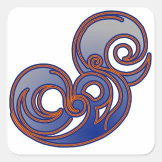 Sticker Carré Epic 'Blue'