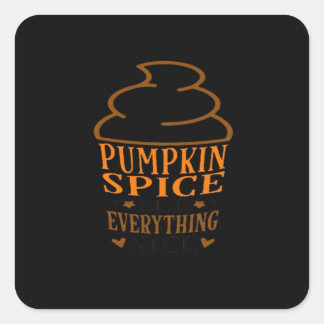Sticker Carré Épices citrouilles & Tout Nice Premium