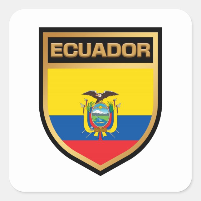 Sticker Carré Equateur (Devant)