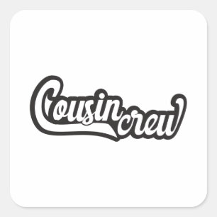 Sticker Carré Équipage Cousin