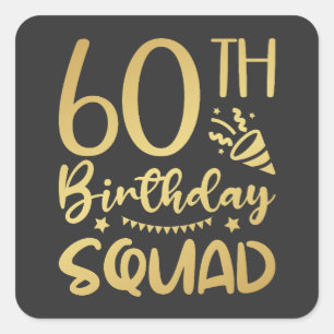 Sticker Carré Équipe 60e anniversaire de l'équipe 60