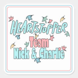 Sticker Carré Équipe Nick et Charlie White