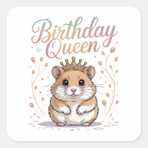Sticker Carré Équipe Trash Panda Drôle Raton Laveur Mignon Desig