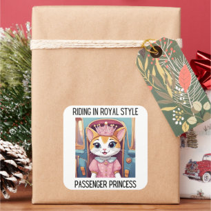 Sticker Carré équitation en Royal Style Passenger Princess Cat