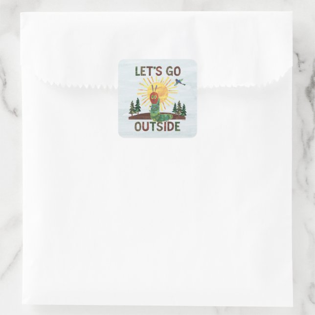 Sticker Carré Eric Carle | Allons dehors (Sac)