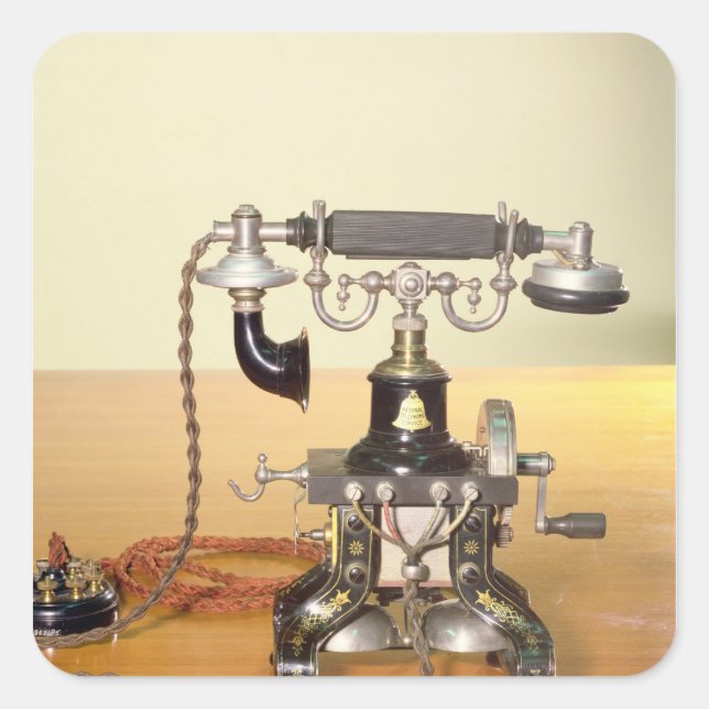 Sticker Carré Ericsson Telephone, 1890 (Devant)