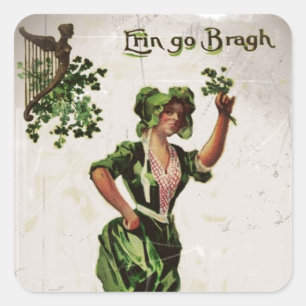 Sticker Carré Erin Go Bragh