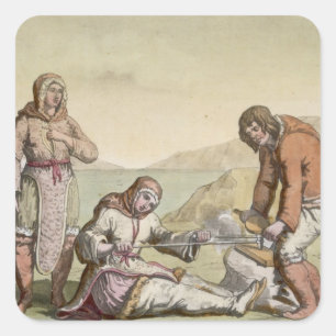 Sticker Carré Eskimos, 1817