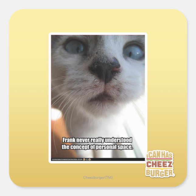 Sticker Carré Espace personnel (Devant)