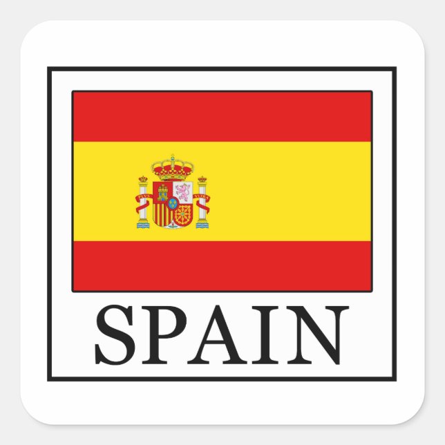 Sticker Carré Espagne (Devant)