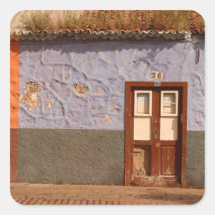 Sticker Carré Espagne, Îles Canaries, Tenerife, villa