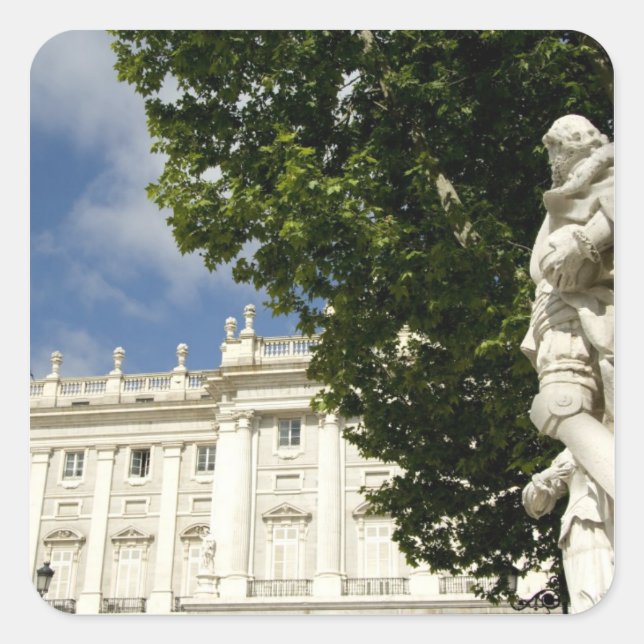 Sticker Carré Espagne, Madrid. Palais Royal. (Devant)