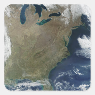 Sticker Carré Est des États-Unis