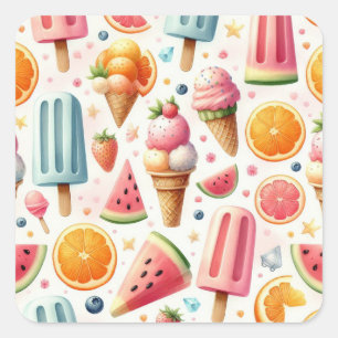 Sticker Carré Étape Sweet