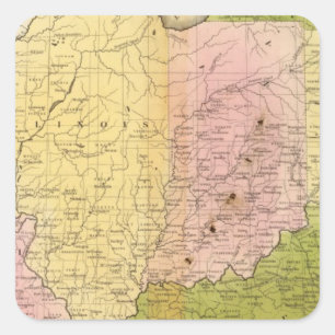 Sticker Carré États occidentaux