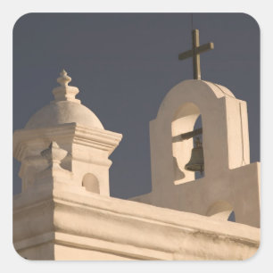 Sticker Carré États-Unis, Arizona, Tucson : Mission San Xavier d