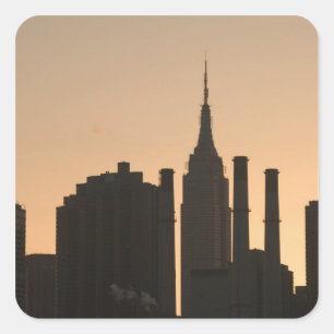 Sticker Carré États-Unis, New York, New York City, Manhattan : 2