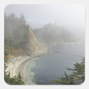 Sticker Carré États-Unis, Oregon, Ocean View, Cape Arago, Bandon