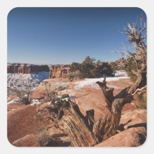 Sticker Carré États-Unis, Utah, Moab. Parc national de Canyonlan