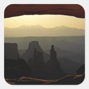 Sticker Carré États-Unis, Utah, Parc national de Canyonlands 3