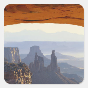Sticker Carré États-Unis, Utah, Parc national de Canyonlands, Vu