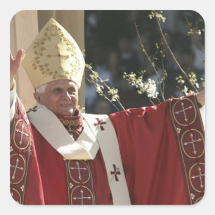 Sticker Carré États-Unis, Washington, D.C. Pope Benedict 2