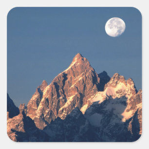 Sticker Carré États-Unis, Wyoming, Parc national de Grand Teton.