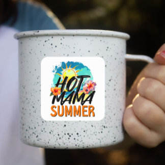 Sticker Carré Été de Hot Mama