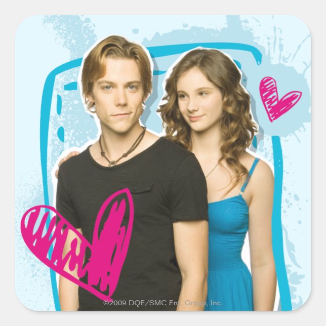 Sticker Carré Ethan & Tara (Devant)