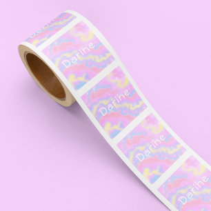 Sticker Carré Étincelles colorées Rainbow Girly