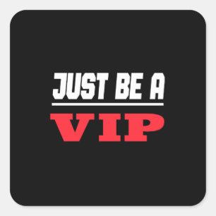 Sticker Carré Étoile Du Centre - Soyez Juste Une Vip