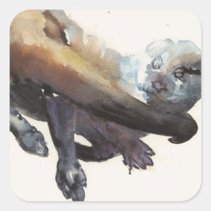 Sticker Carré Étude Otter I - 'Talisker'